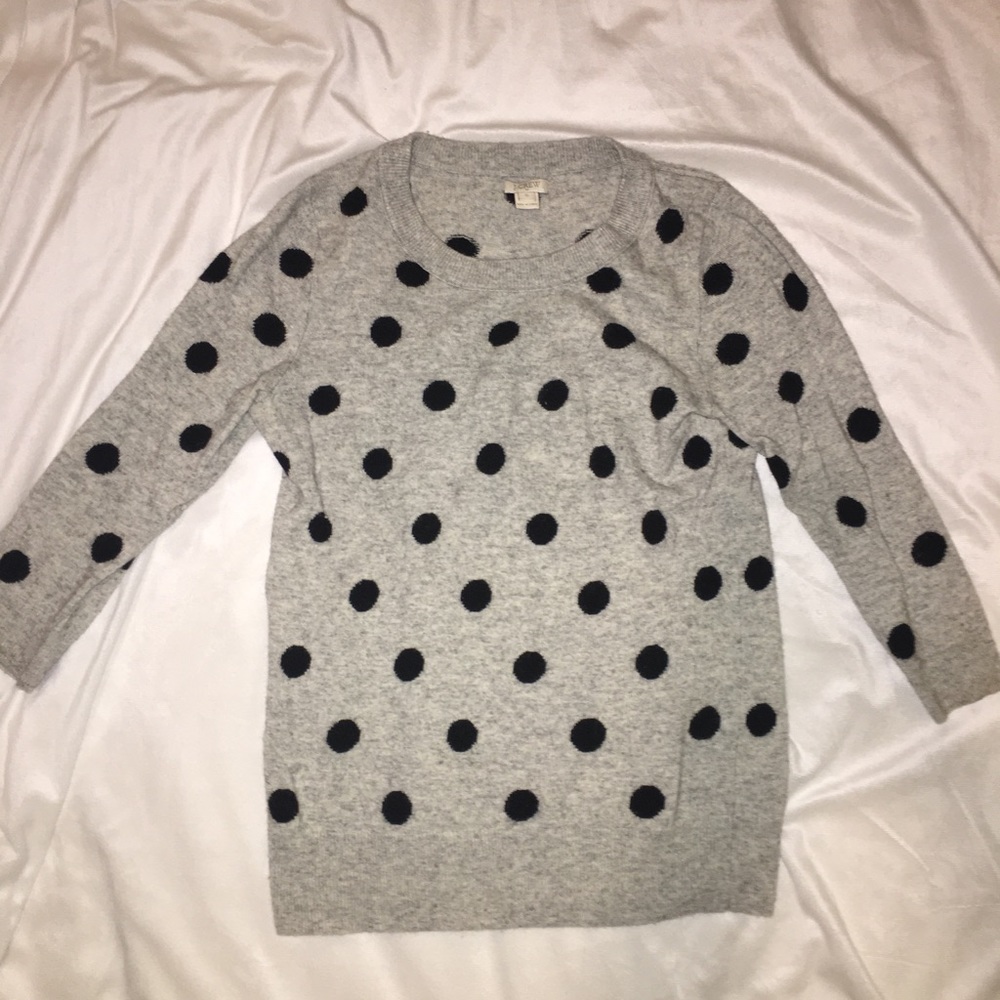 Polka Dot J. Crew Sweater